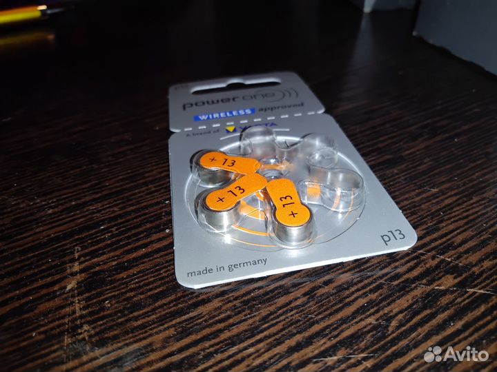Батарейки PowerOne P13 для слухового аппарата