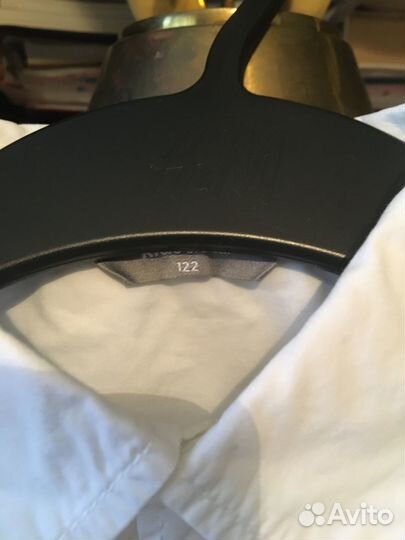 Рубашка белая на мальчика 122