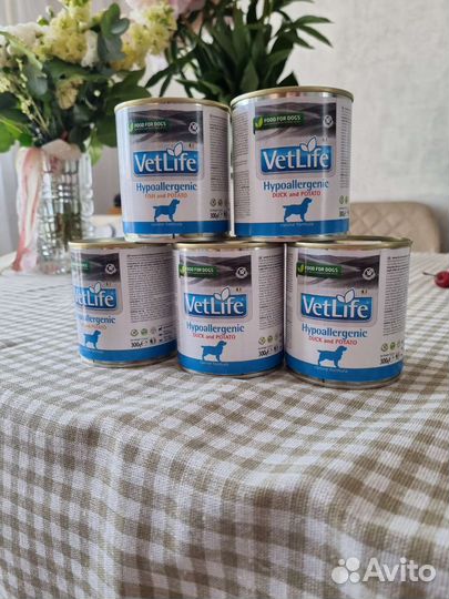 Vetlife hypoallergenic влажный для собак