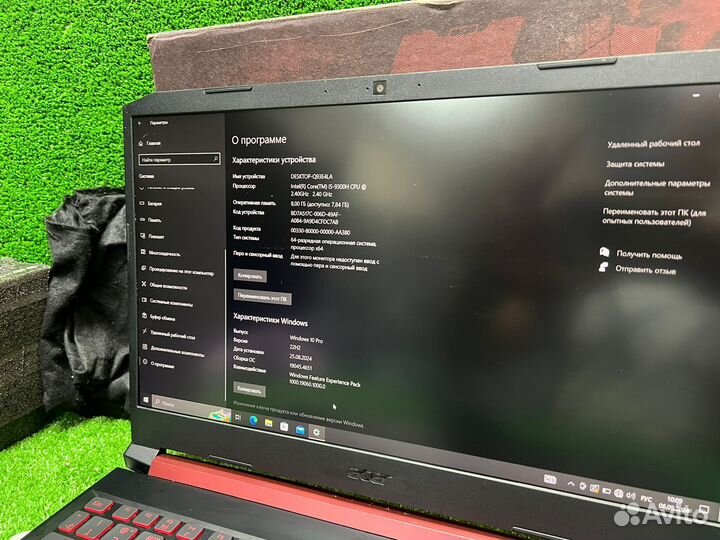 Игровой ноутбук acer nitro 5 rtx2060