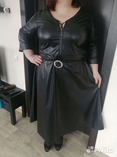 Платье под кожу 62-64