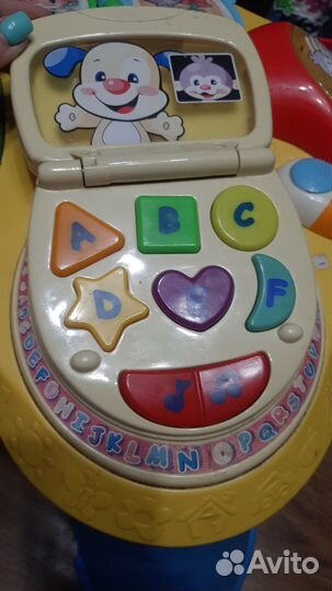 Музыкальный стол fisher price на двух языках