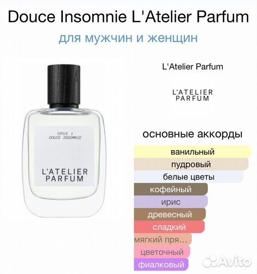 L'atelier parfum douce insomnie