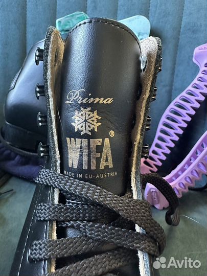 Коньки фигурные чёрные wifa Prima Set 28 LL