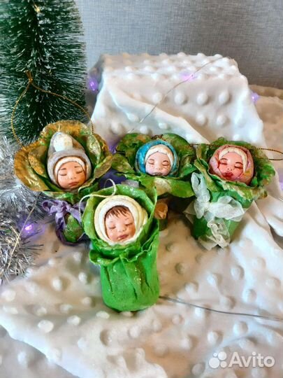 Пеленашки-капустята (ватная игрушка)