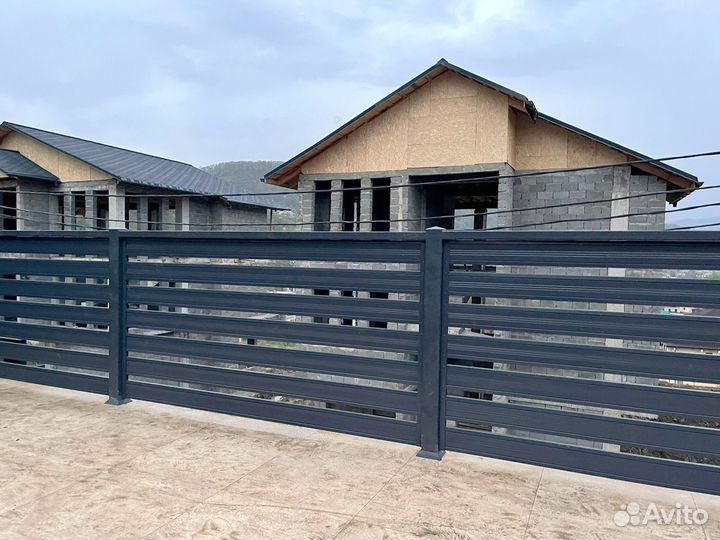 Металлический забор жалюзи Royal и Забор Rancho