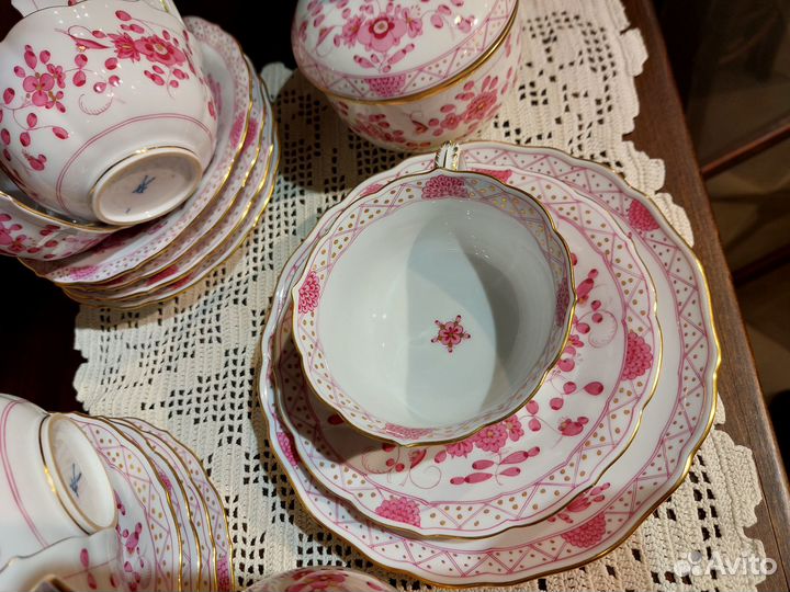 Сервиз Мейсен Meissen Индийский пурпур сер. 20 в