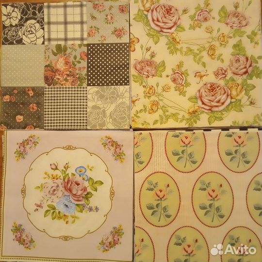 Салфетки бумажные для декупажа. Наборы