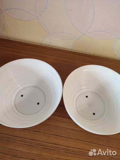 Плошка круглая для цветов, б/у