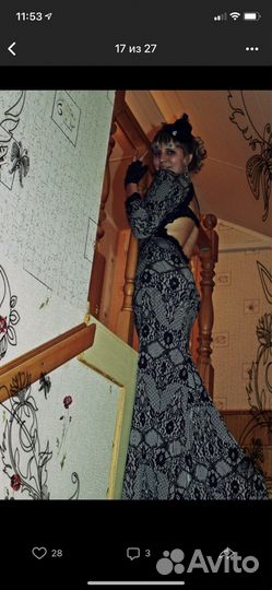Вечернее платье в пол 42 44
