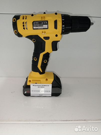 Шуруповерт eurolux да-18/2Li