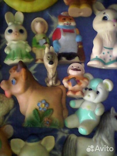 Детские резиновые игрушки СССР