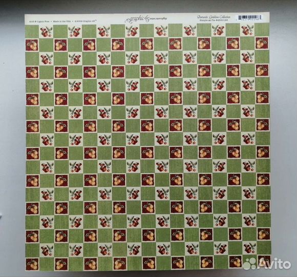 Бумага для скрапбукинга Graphic45 (от 1 листа)