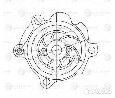 Помпа VAG Transporter T5 03, Golf V 03- 1.9TDI Luz