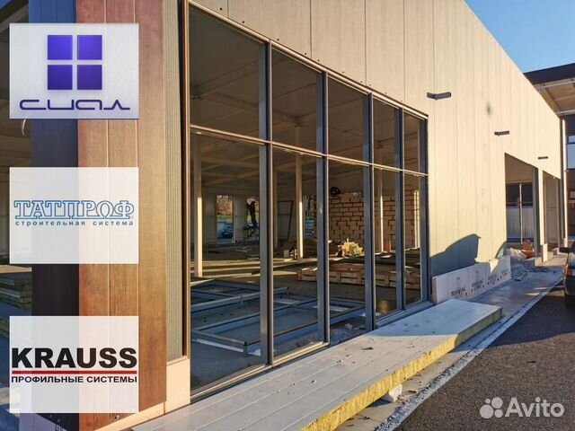 Фасад остекление алюминиевое панорамное