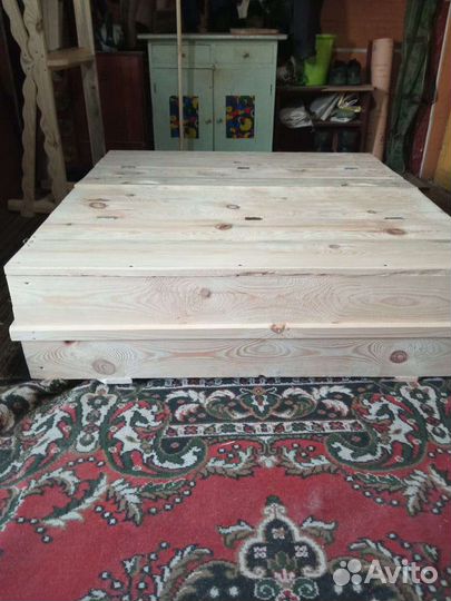 Детская песочница с крышкой