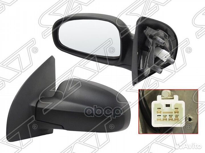 Зеркало Chevrolet Aveo 02-08 (Слева/ Регулировка