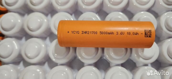 Ячейки 21700 5000мАч li-ion литий аккумулятор