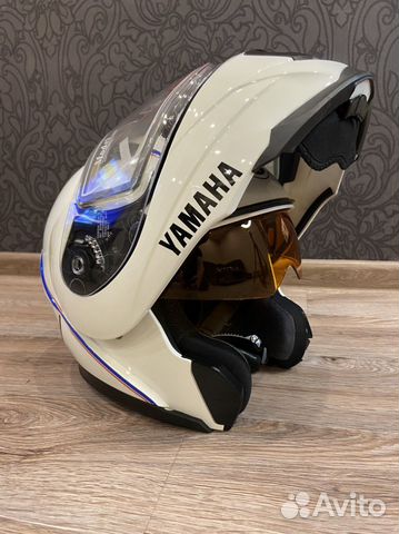 Шлем Yamaha + 3 стекла с подогревом снегоходный купить в Москве | Авито