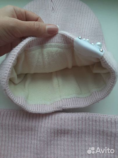 Комплект шапка и снуд на девочку