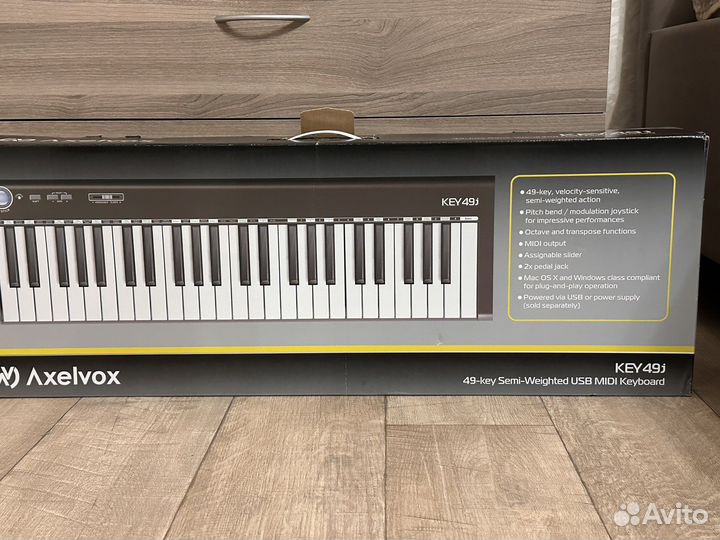 Axelvox key49j midi клавиатура