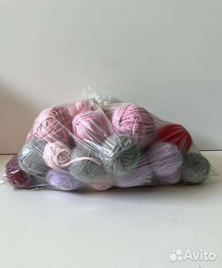 Трикотажная пряжа остатки. Набор №21