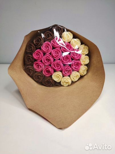 Букет - 29 Роз из Бельгийского Шоколада