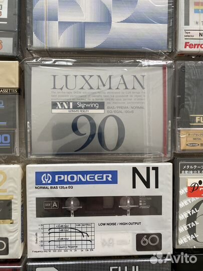 Аудиокассеты Luxman, Marantz редкие, новые