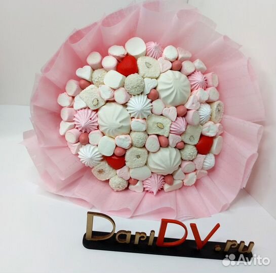 Букет зефирный с маршмеллоу арт. 3540 в Хабаровске