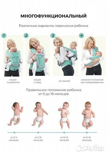 Эрго рюкзак хипсит