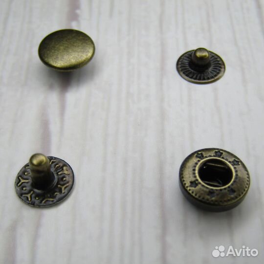 Кнопки галантерейные alfa Альфа 10 мм, набор 80 шт