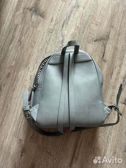 Рюкзак женский кожаный голубой