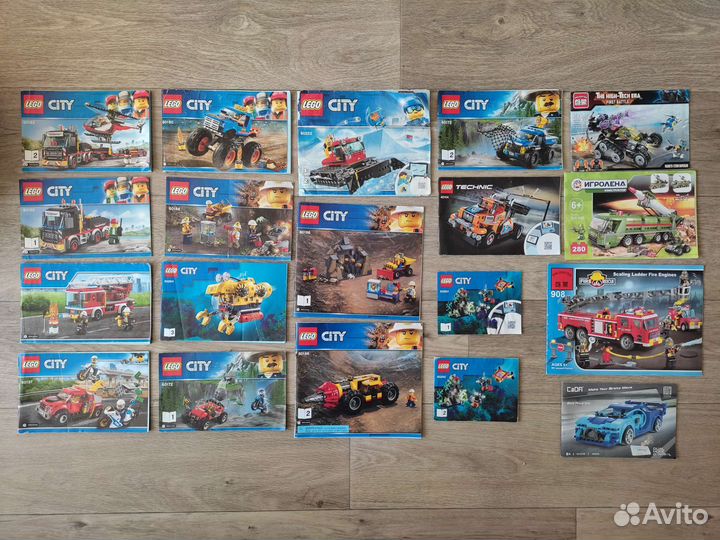 Lego россыпью с инструкциями