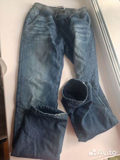 Джинсы детские/Утепленные джинсы 158,164,170