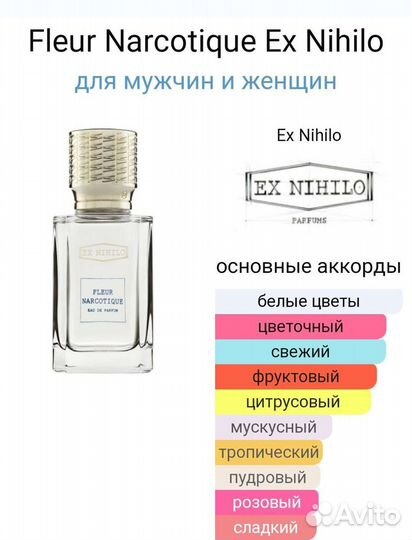 Масляные духи Fleur Narcotique, на розлив