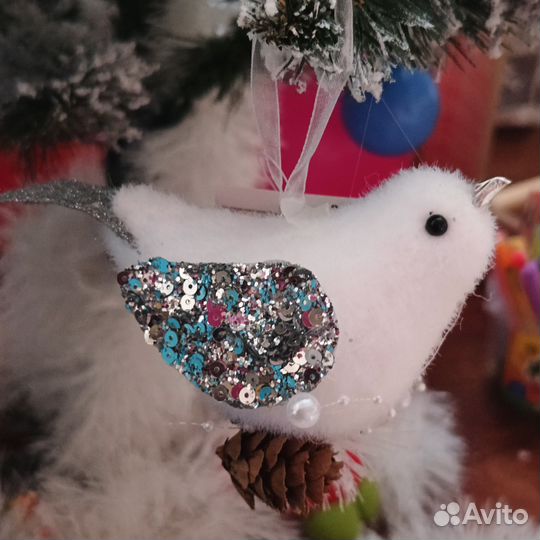 Новогодняя игрушка (птичка)