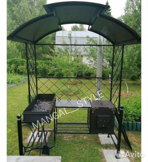 Мангал с крышей