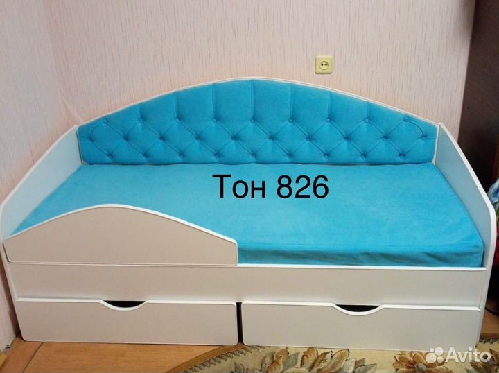 Кровать с мягкой спинкой (С)