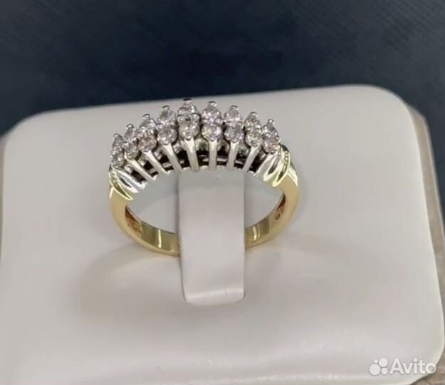 Золотое кольцо с бриллиантами