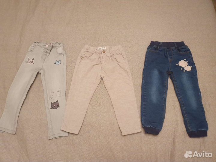 Джинсы, брюки для девочки на 3 года (98 р.)