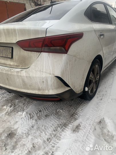 Задний бампер hyundai solaris рестайлинг 2020