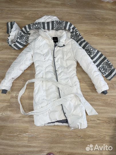Пуховик 42-46 белый, демисез. куртка 44