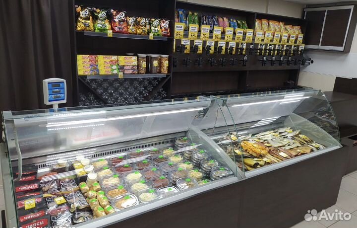 Магазин разливного пива, продукты питания, розлив