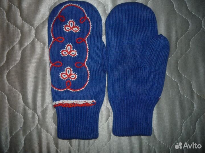 Варежки вязаные шерсть СССР