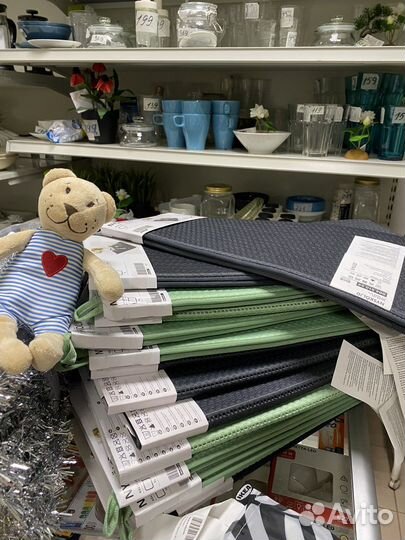 Коврик.Серый/зеленыйнюхолид.Постоянное обновлен