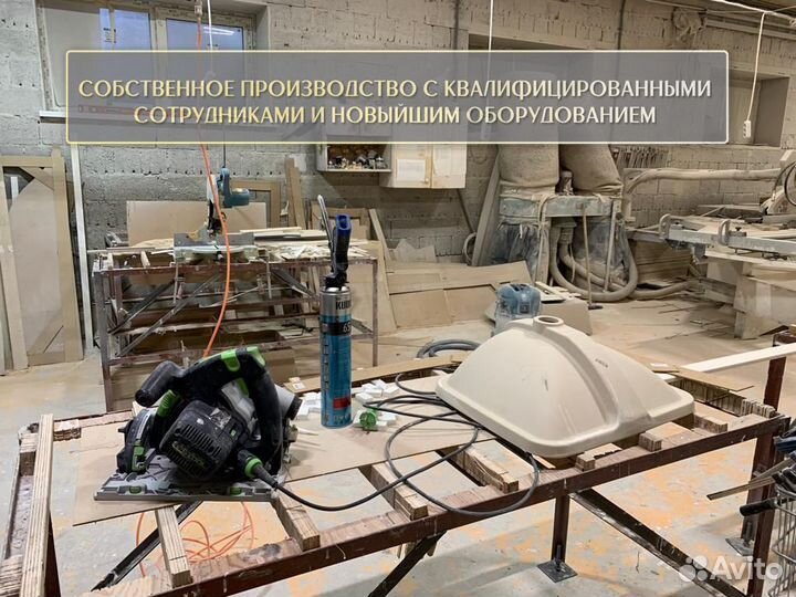 Столешница на кухню из искусственного камня кварц