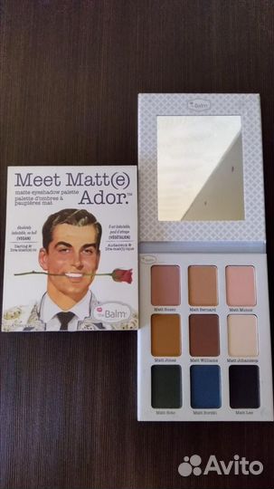 Палетка THE balm meet matte ador. Новая