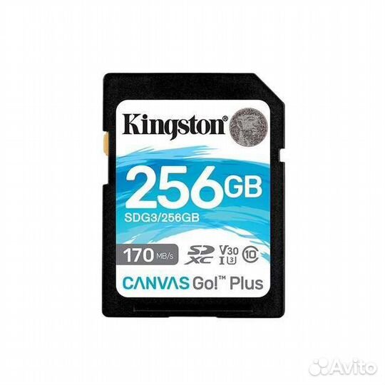 Карта памяти SD Kingston Canvas Go Plus 256 GB new
