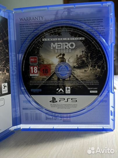 Игра Метро exodus на PS5