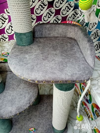 Домик для кошки, когтеточка, комплекс когтеточка